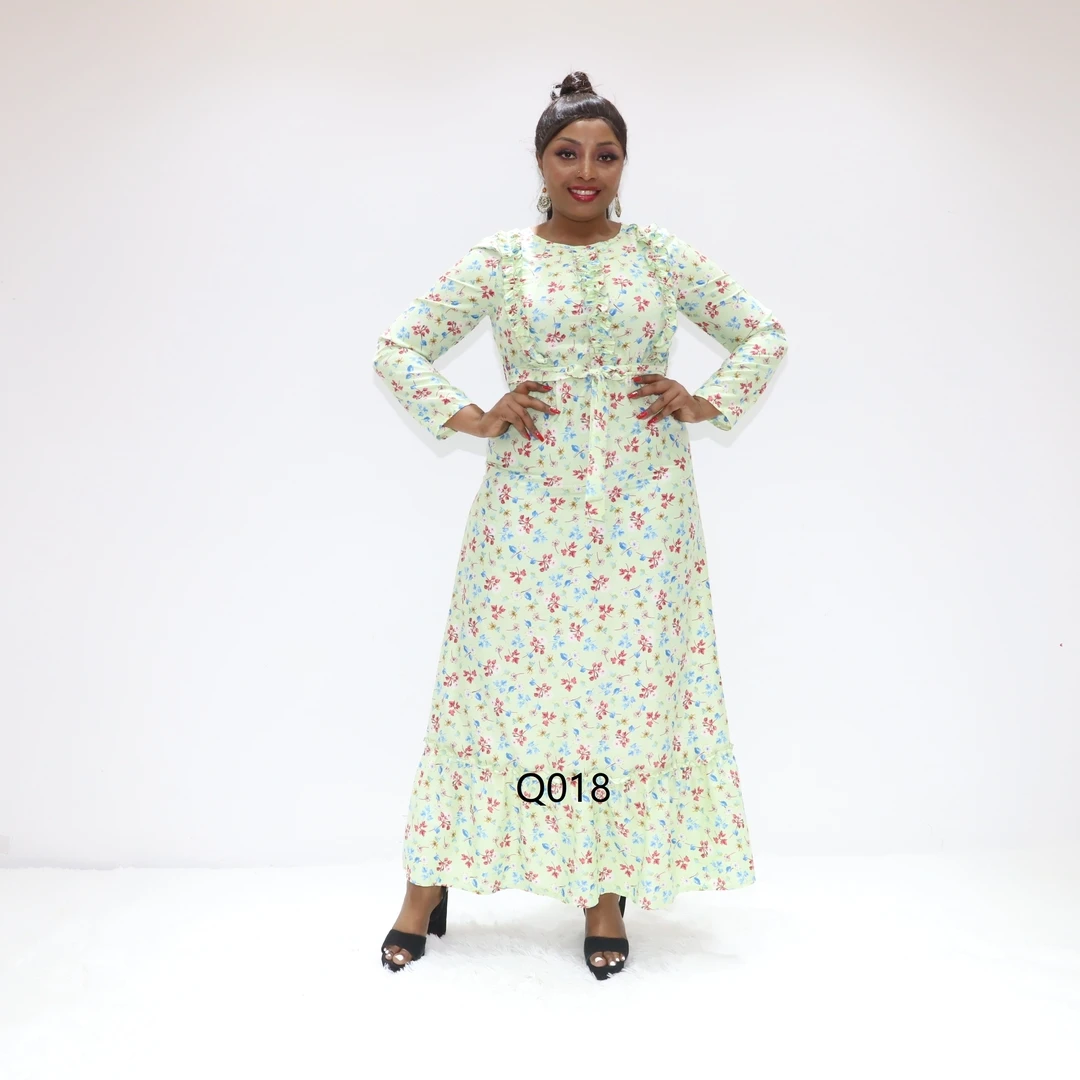 baati dress Yellow Print Cotton Maxi made dress Bati Dress | A.P.Line Clothing