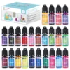 Coffret coloré de bougies 24 couleurs (étiquette blanche)