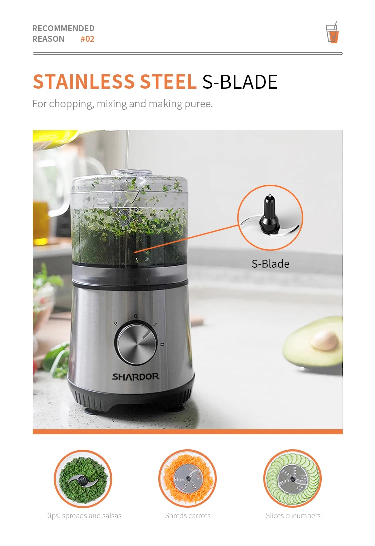 Multifunction Pureeing Slicing Mini Chopper Electric Food Processor
