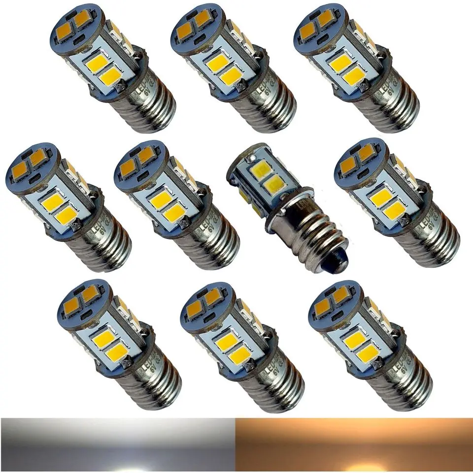 ERSATZBIRNEN 6V 0.6W E10 FAHRRAD GLÜHBIRNE FÜR STANDARDSCHEINWERFER LAMPE