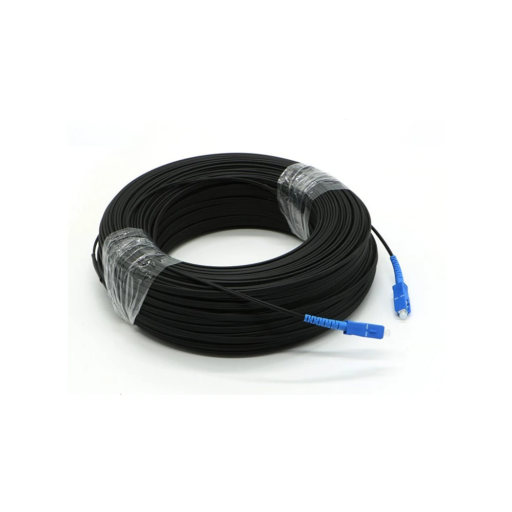 indoor simplex 1 core sc-sc upc ftth kabel drop pre-connectorized kabel fiber optic patch cord