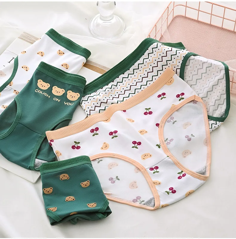 Underwear Women Plus Size Panties Girls Briefs Sexy Lingeries Intimates Cotton Shorts Underpants Cute Panty