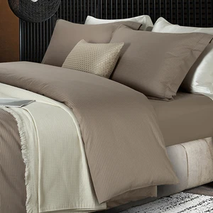Luxury 5-Star Hotel Jacquard Satin Bedding Set 500 Tc 100% Cotton Four-Piece Duvet Cover Queen Size Bed Sheet 100 Count Home Use