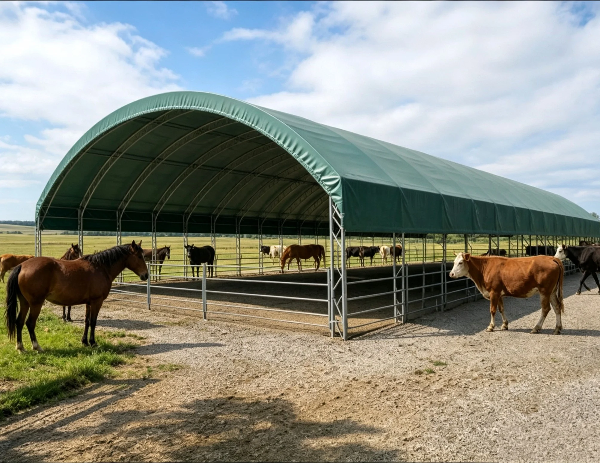 Livestock Shelter,  Horse  Run-in Shelter,  Equine Shelter,  Sheep Shelter, Pasture Tents