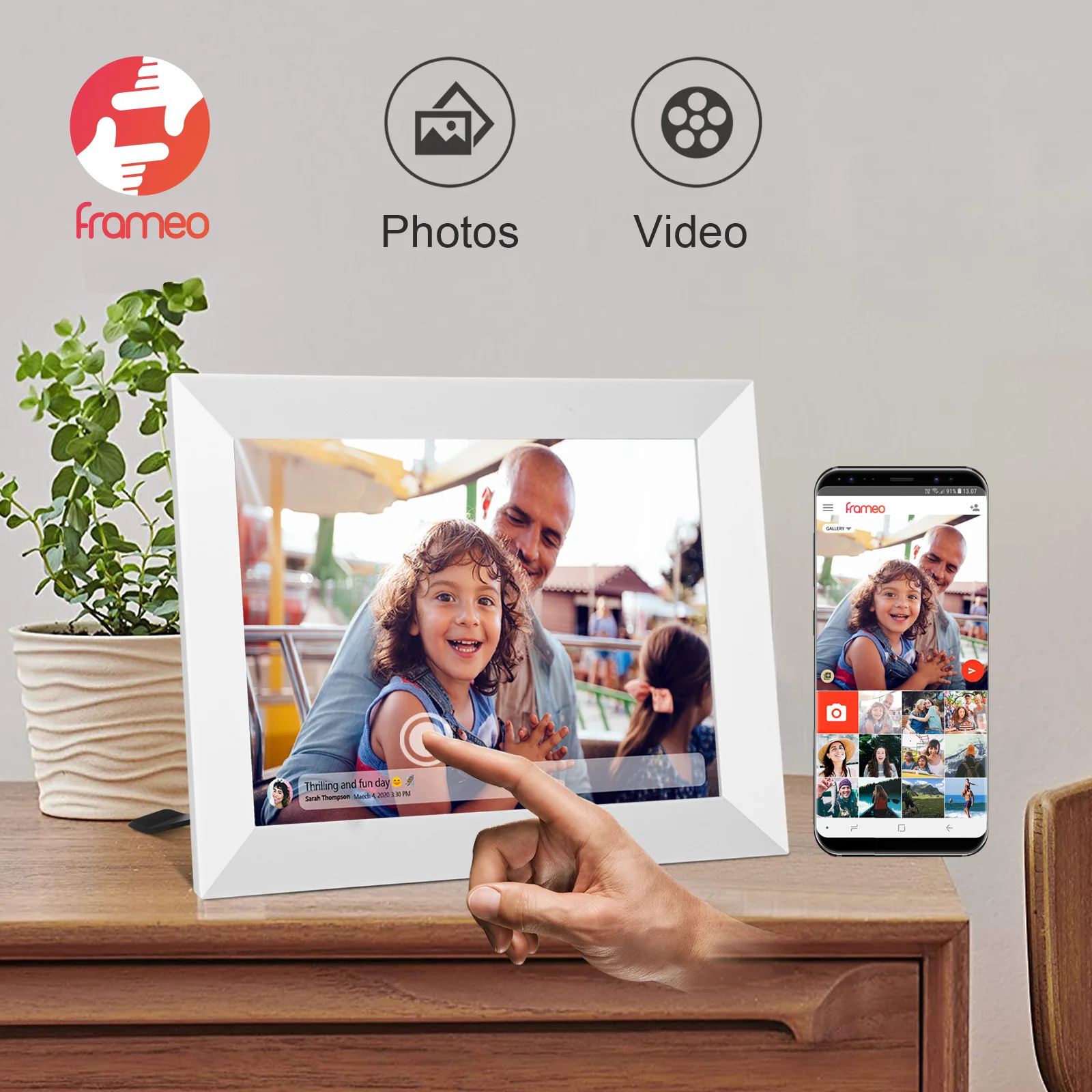 camelデジタルフォトフレーム Camel Digital Photo Frame - CE Certified with Audio & Video