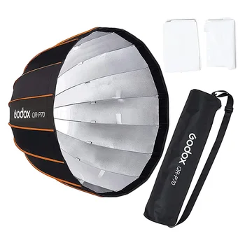 Godox QR-P70 Parabolic Deep Softbox Quick Release with Bowens Mount for Video Light