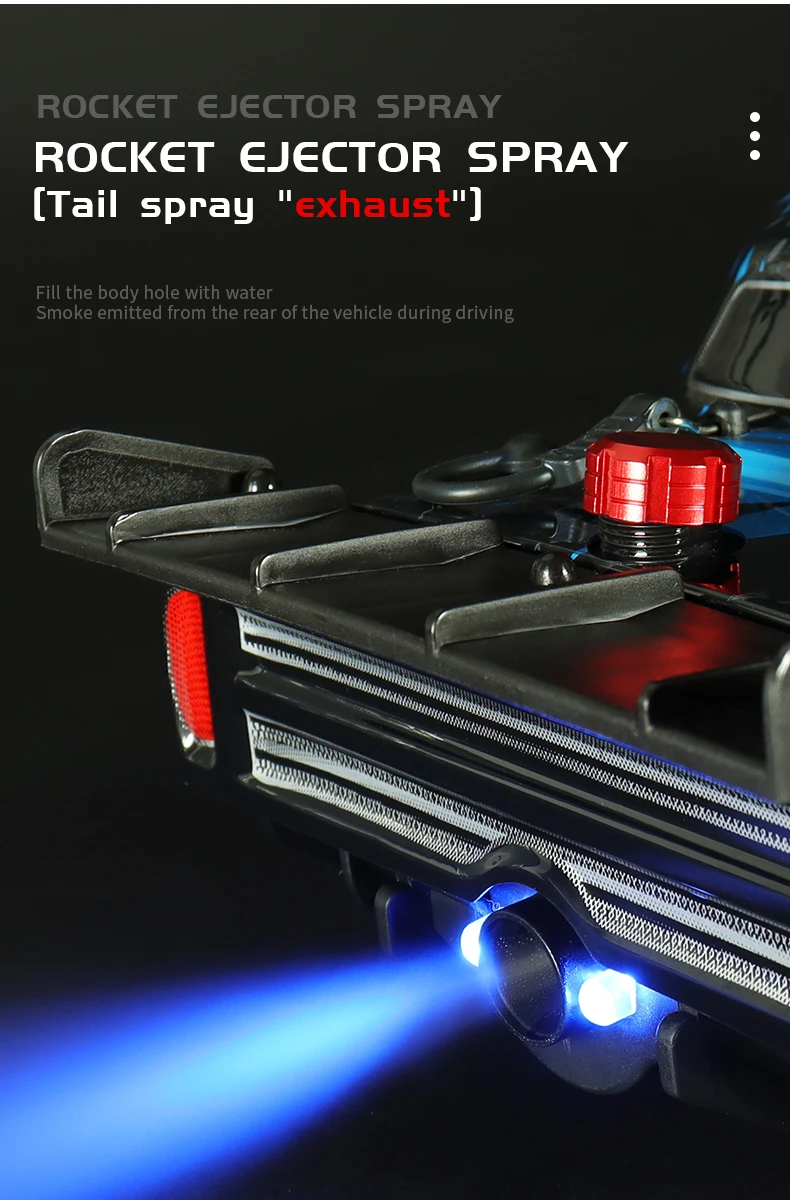 RC 1/18 ビックホイールクローラー ブルー ラジオコントロール