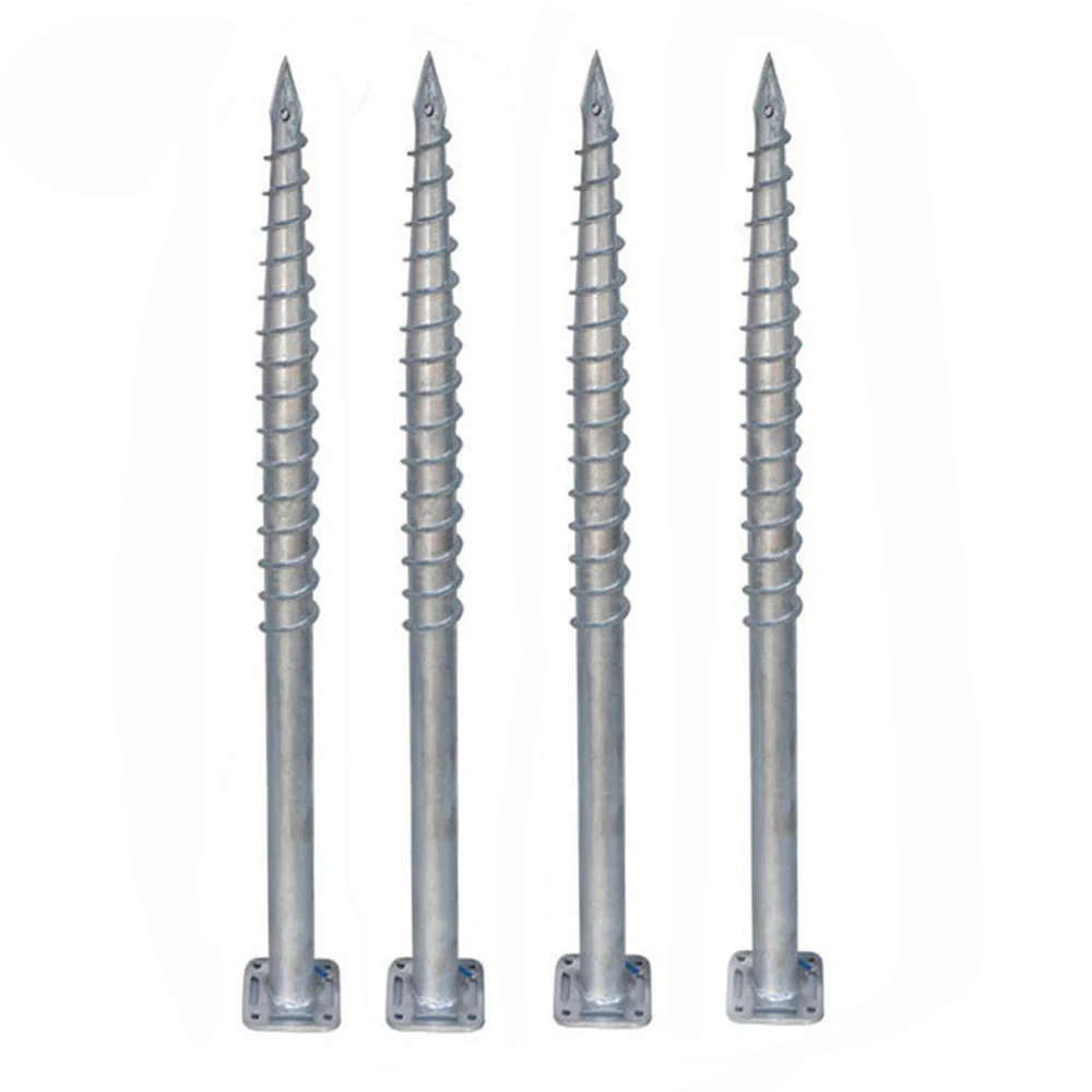 Hot Dip Galvanizing Screw Pile Solar Structure Ground Screw