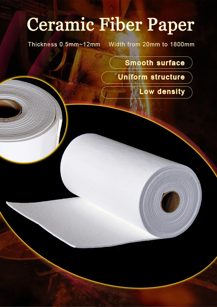 0.5/1/2/3/5/6/8/10/12 Mm Ceramic Fiber Paper With Adhesive (one Side Or ...