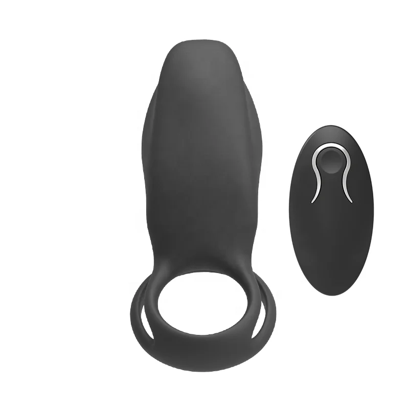Hot Silicone Penis Ring Vibrator for Men Perineum Stimulation Rechargeable  Vibrating Double Cock Rings