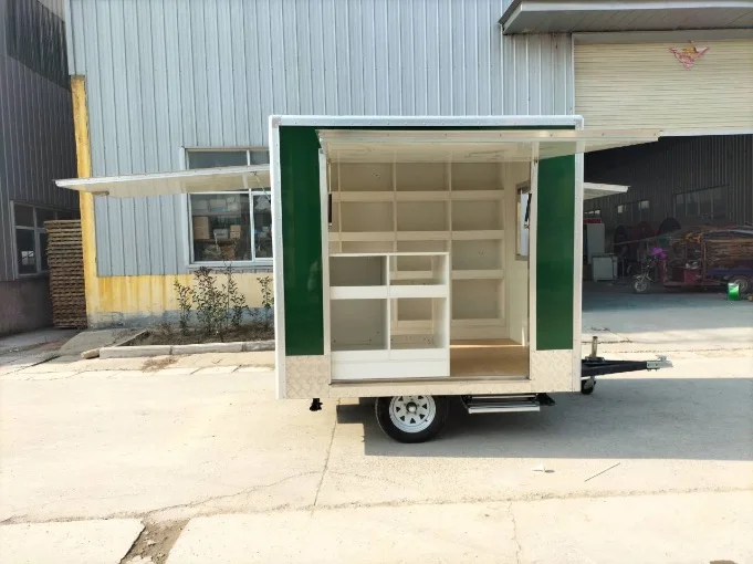 Flower Shop Mobile Vending Trailer Customization Build Boutique Shop Cart Container Kiosk for Sale