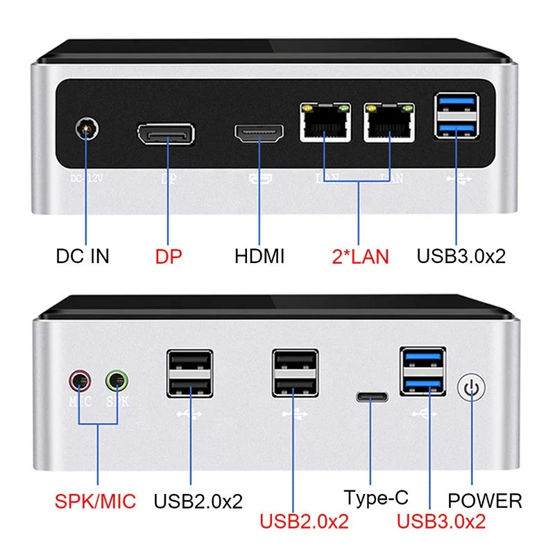 High Quality Core NUC I5-8265U Fanless Mini PC for Office