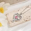 Pink zircon necklace
