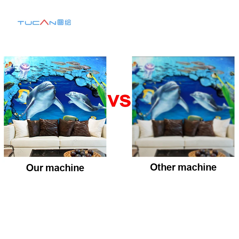 Eco Wall Printing Machine 3D Vertical Wall Printer 3D Background Wall Painting Digital Inkjet Printer
