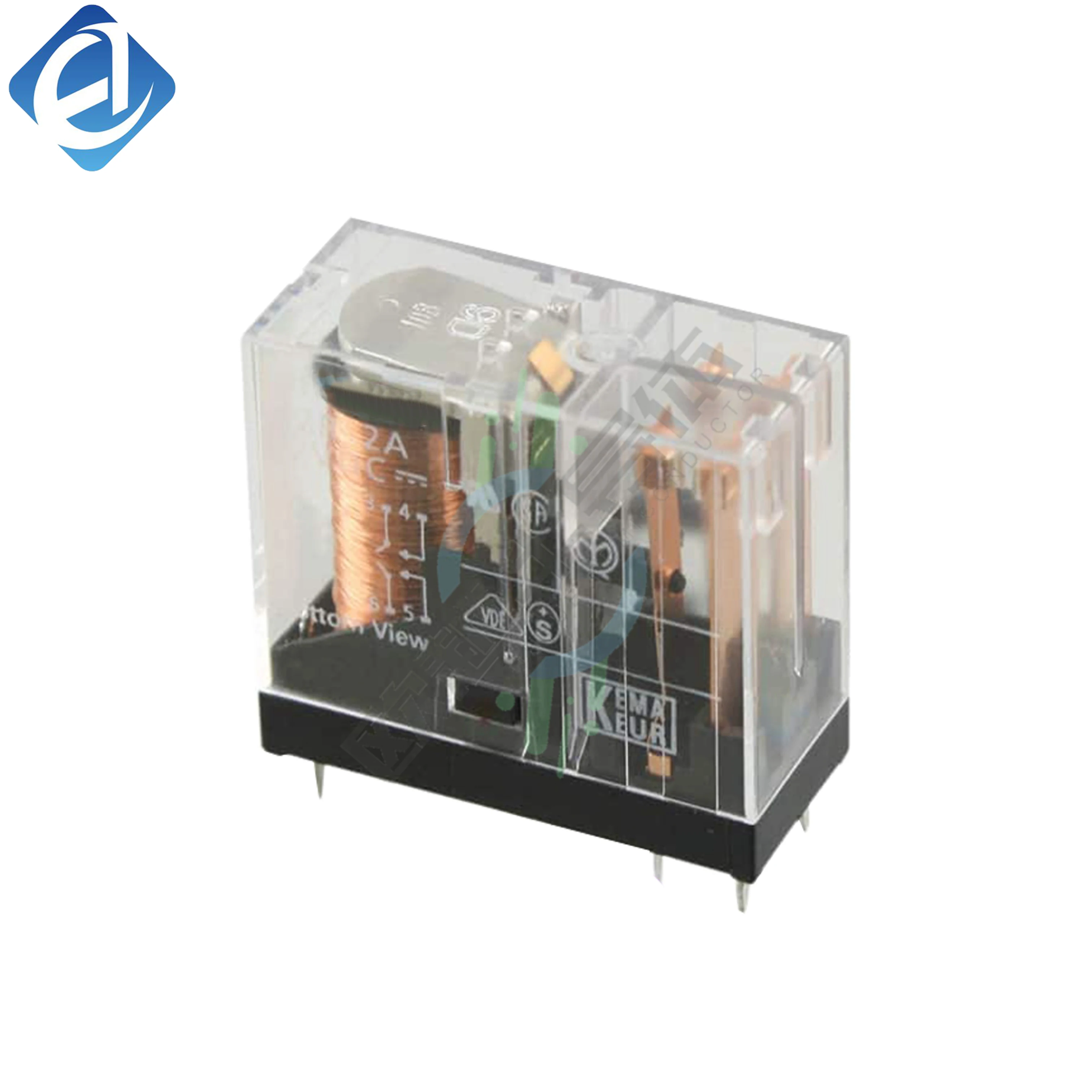 New Original Omron G2R-24-DC24 power relay with DC24V coil. Adopts dual contacts for stable switching and long service life. Applied in industrial facilities and electrical circuits for reliable load switching and control.