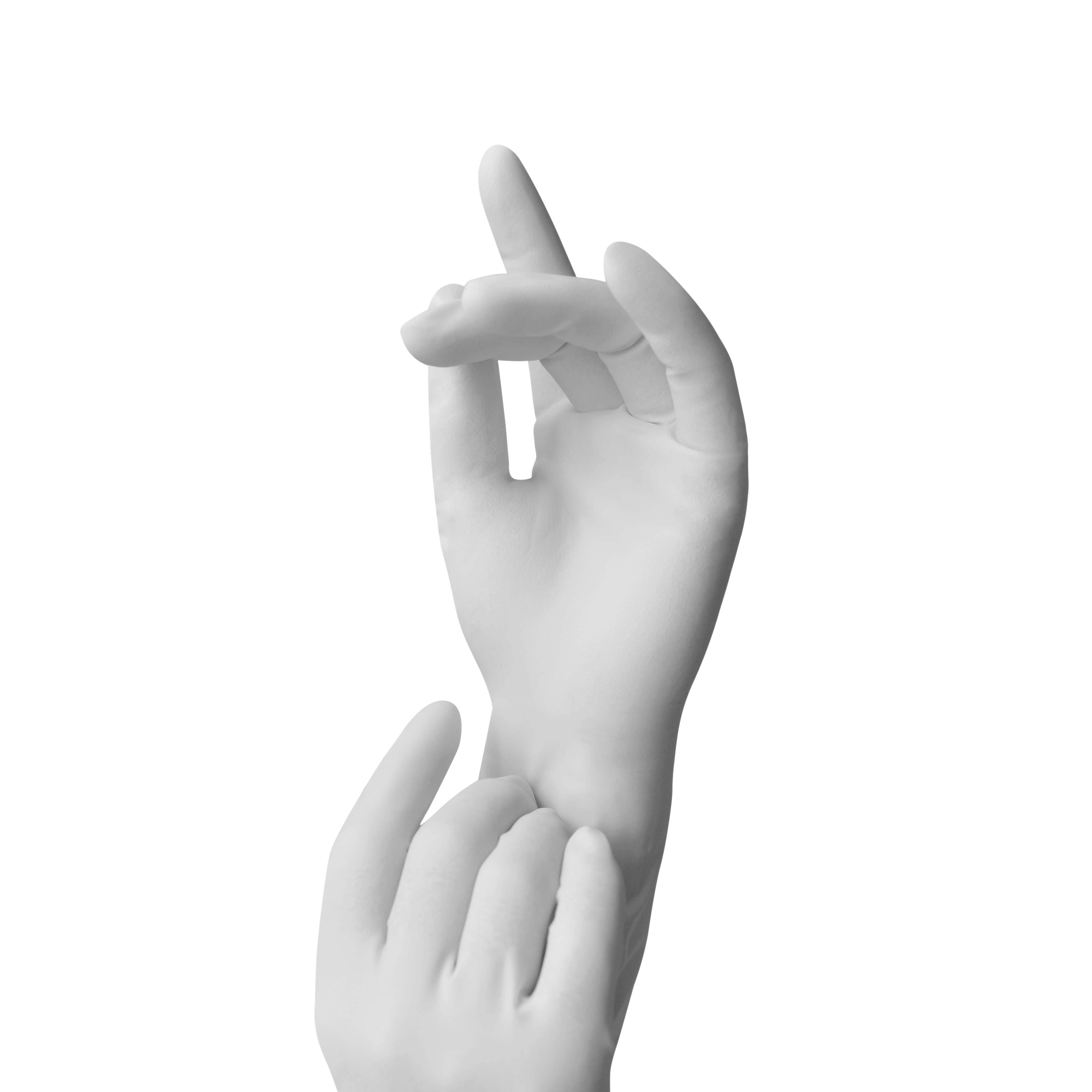 Easy Donning Hospital Use Medical Surgical Sterile Latex Exam Gloves