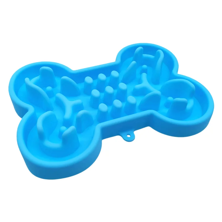 Customizable Branded Bulk Cute Soft Silicone Dog Bone Bowl Slow Feeder  Water Proof Dog Raised Bone Shaped Dog Bowls| Alibaba.com