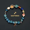 Sagittarius-blue black spotted stone