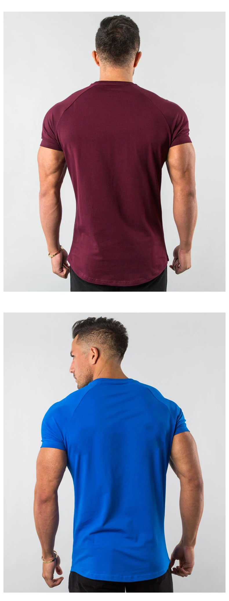 Training Exercise Short Sleeve T-shirt Men Lightweight Quick Dry Man T-shirt Sport Breathable Running T-shirts682_voghion.com