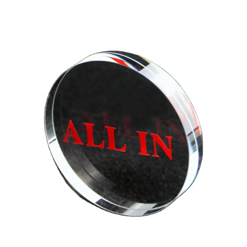 Прозрачные покерные кнопки нажимные карты защитный дилер красная кнопка высокая прозрачность казино акриловый блок покерный