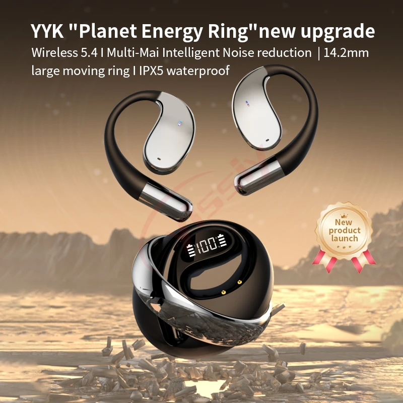 New Fingertip Gyro TWS Q93 Air Conduction Low Latency HiFi Wireless Headset ENC Earbuds aperçu 2