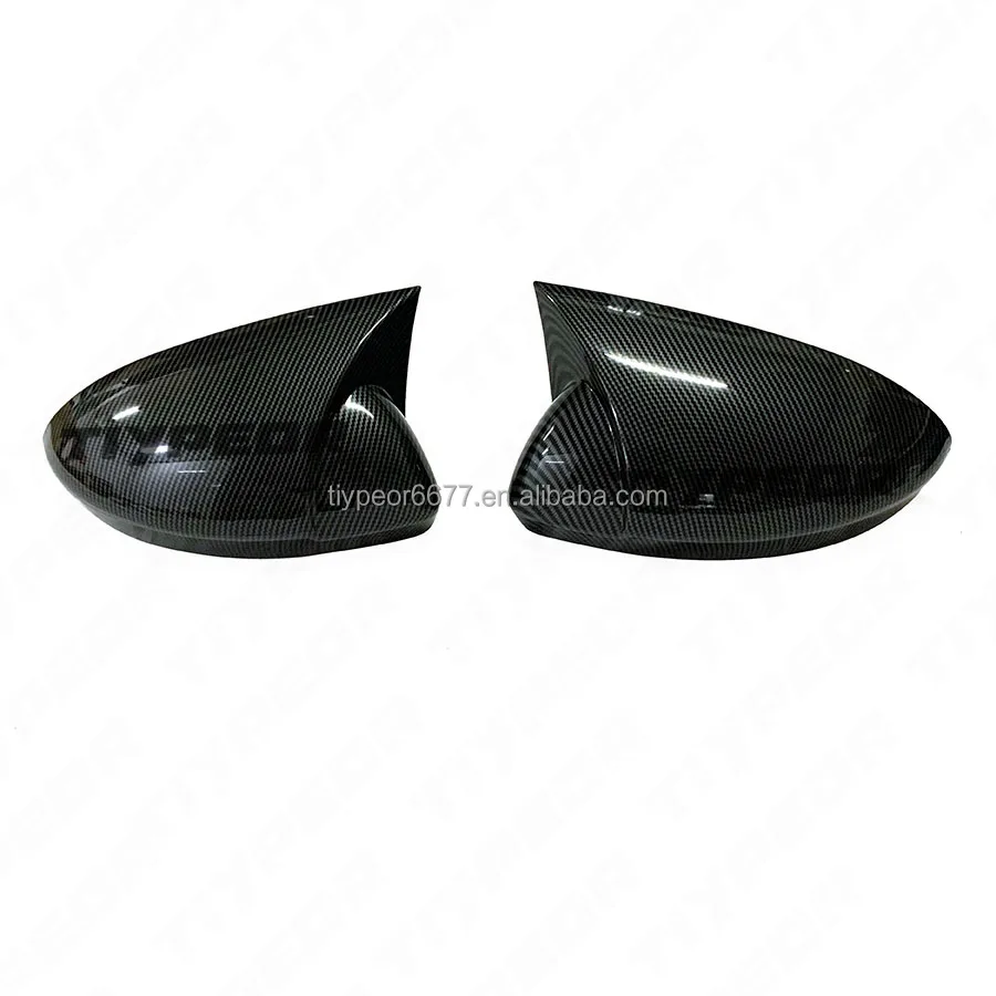product tiypeor glossy black add on side mirror covers cap for renault megane 4 mk4 2016   2020   car exterior mirror accessories-3