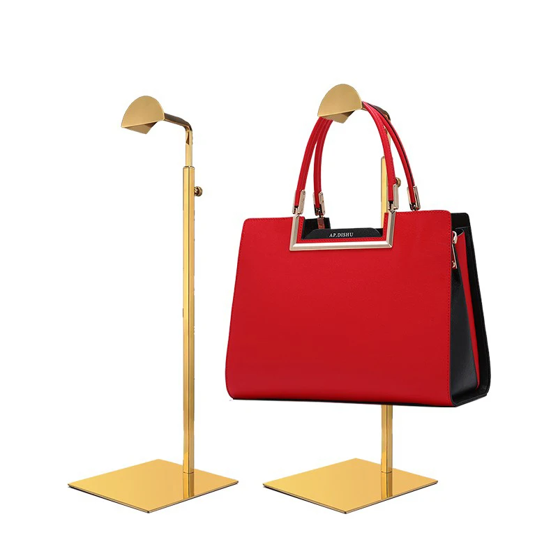 Buy Wholesale China Custom School Bags Iron Metal Flooring Gold Hanging Bag  Handbag Rack Display Stand For Purse Sale & Bag Handbag Rack Display Stand  at USD 66