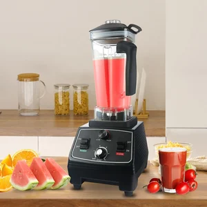 2L Large 1000w Blender Automatic Commercial Fruit Mixer with Timer Function Gemat Brand  Blenders
