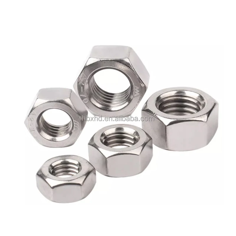 The Factory Customize 304 Stainless Steel Left Rotating Nut With Reverse Thread Nut M8 M10 M12