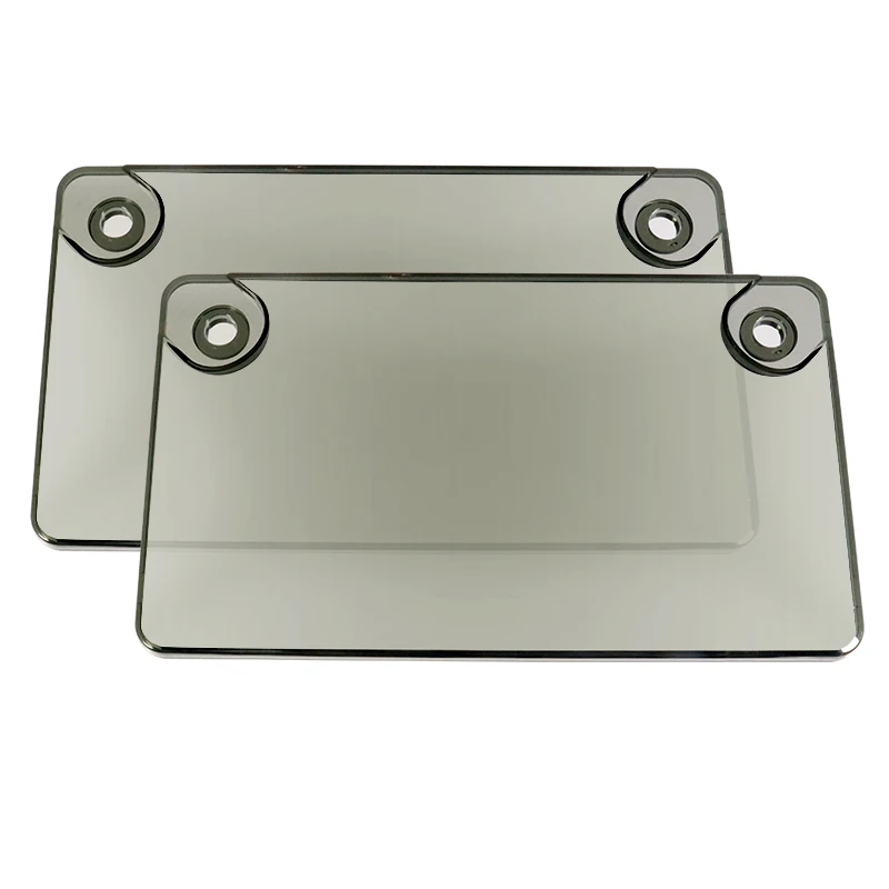 Motorcycle Bubble Tinted License Plate Cover Tag Frame for US Car License