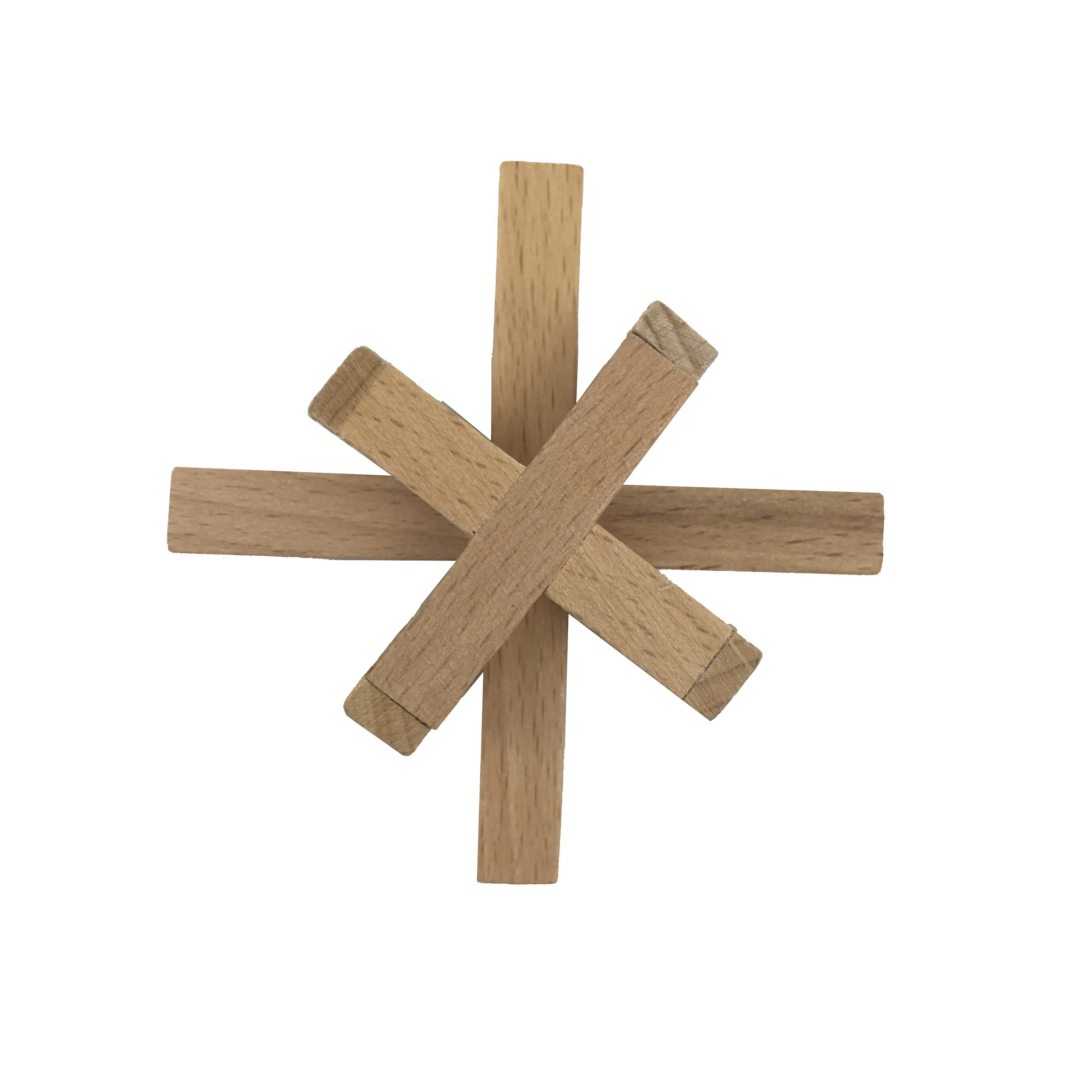 C01306 Wood Disentanglement Game Educational Wooden Toys Brain Teaser