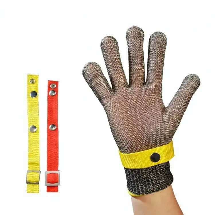 Chain Mail Mesh No Cut Gloves Industrial Anti Cut Hand Gloves Safety