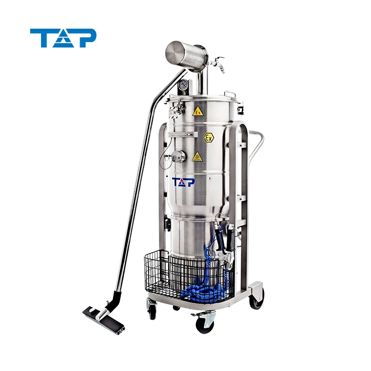 TOP TEX1 Series ATEX Approved High Class Industrial Pneumatic Vacuum Cleaner for Zone 1 Zone 21