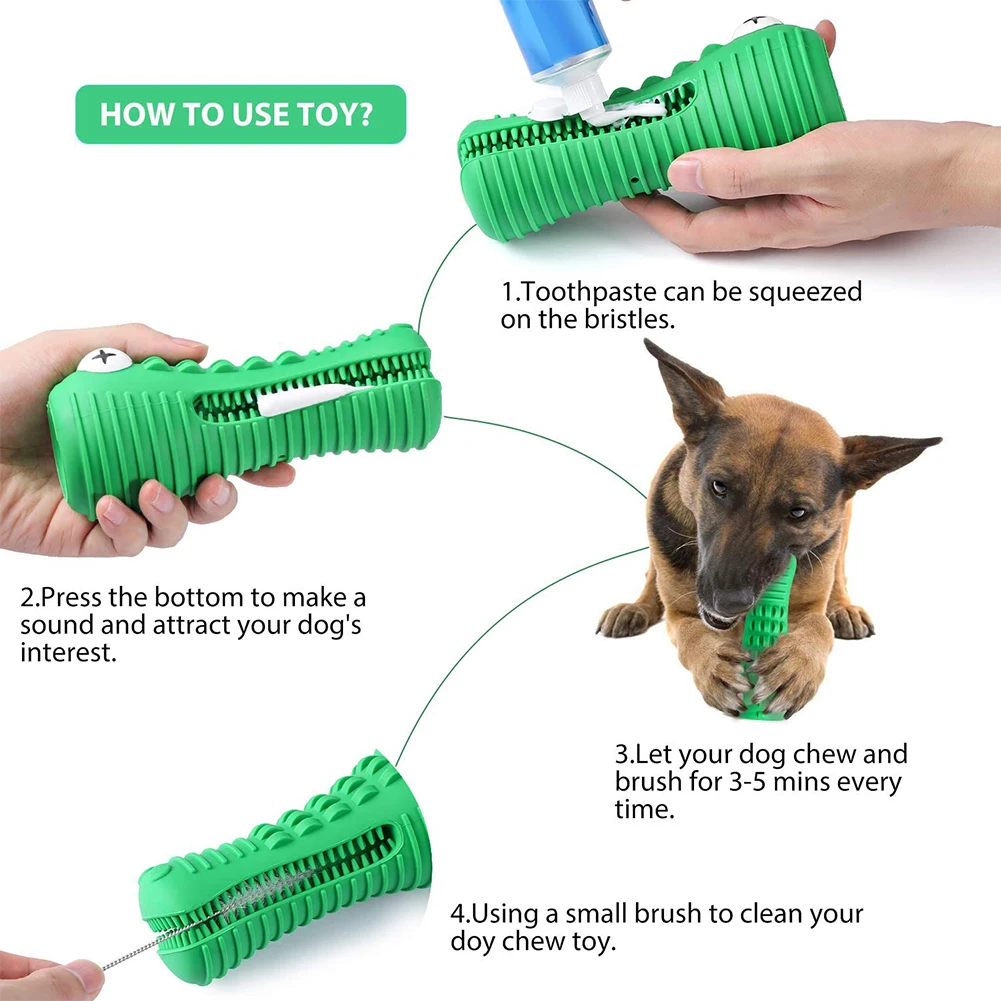 Piffzedo Dog Toy - Chew Stick Toothbrush for Aggressive Chewers