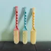 Colorful soft-bristled shoe brush yellow