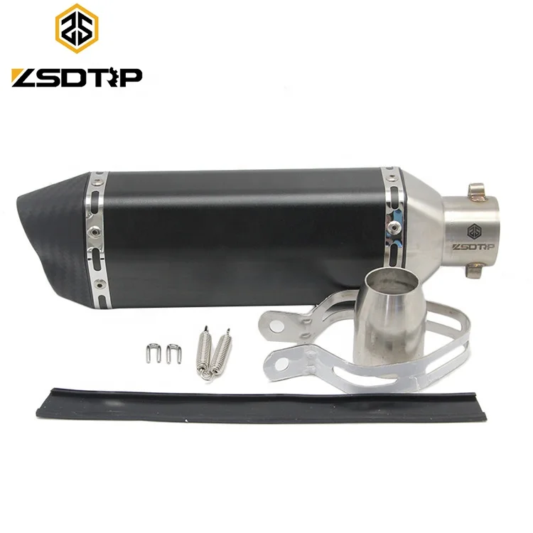 Latest Universal 51mm Dirt Bike Exhaust Muffler Good Quality Aluminum Alloy Motorcycle Muffler for Motocross ATVs Noise New