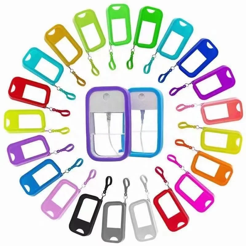 New Design Mini 38ml 50ml for Clear Plastic Matte White Empty Alcohol Credit Card Spray Bottle Hand Sanitizer and Shampoo Use