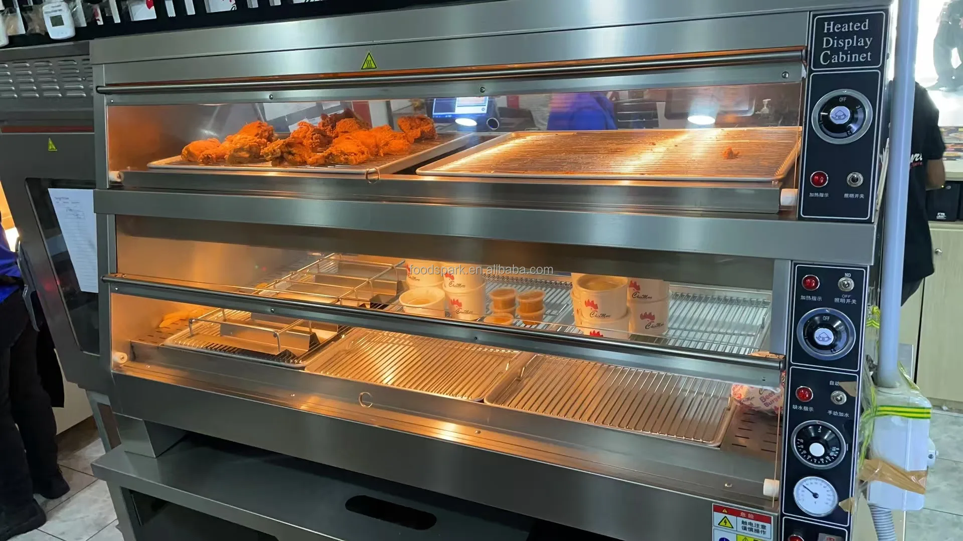 Kfc Display Kfc Equipment Machinery Free Standing Glass Display Kfc Display Holding ...