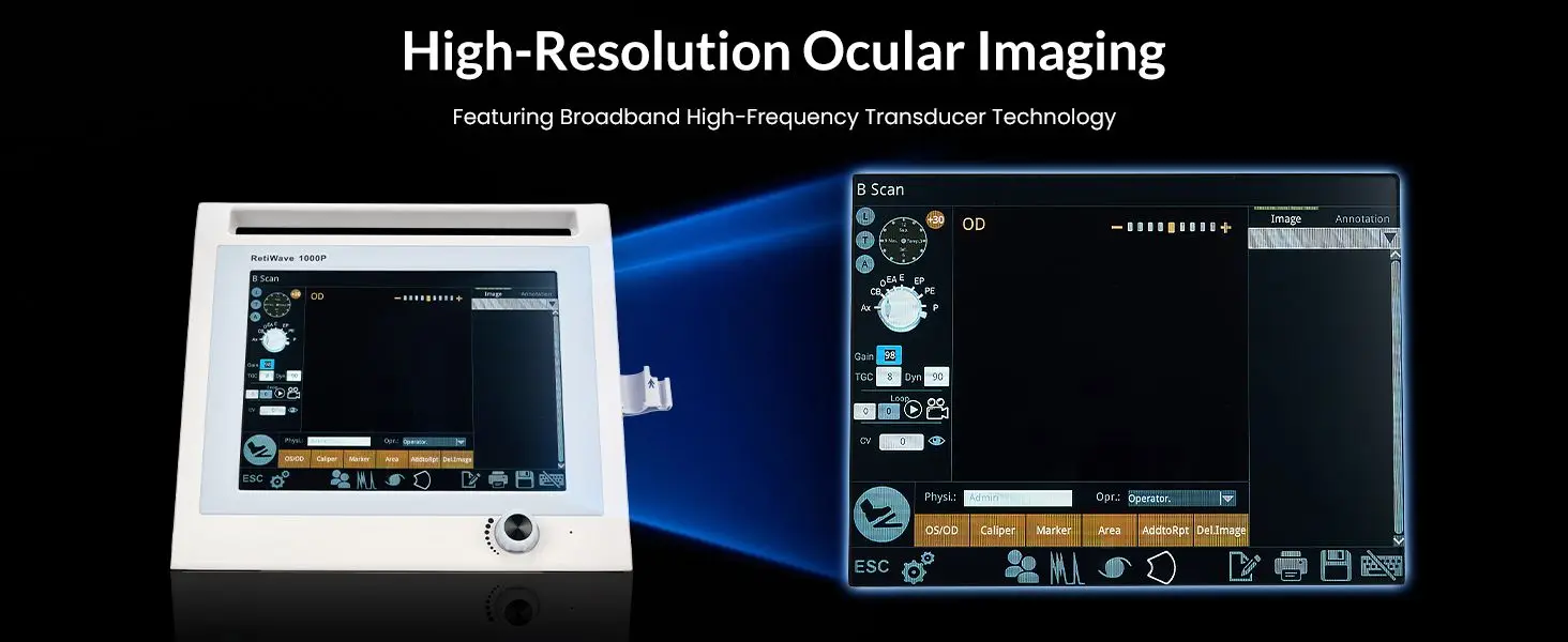 Ophthalmology A/B Scan Retiwave RW-1000 China Eye Examination Ultrasound Machine Ophthalmic Ab Scan