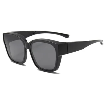 Hot Sell in Amz  Aliexpress Temu Wholesale TR90 Folding Eyeglasses  UV400 Polarized Portable Big Frame Fit Over Sunglasses