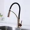 Kitchen hot and cold faucet-rose gold