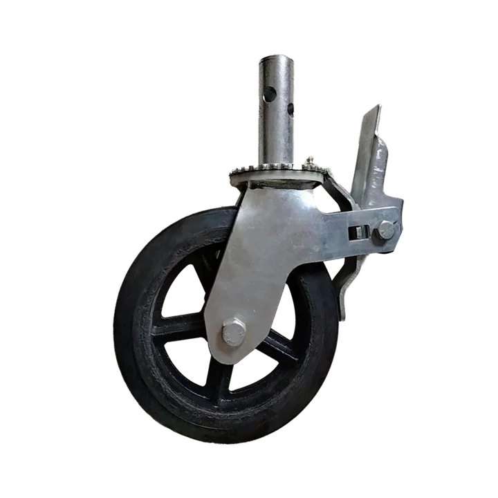 Adjustable Scaffold Caster and Wheels with Locking Brake for Scaffolding or Frame System