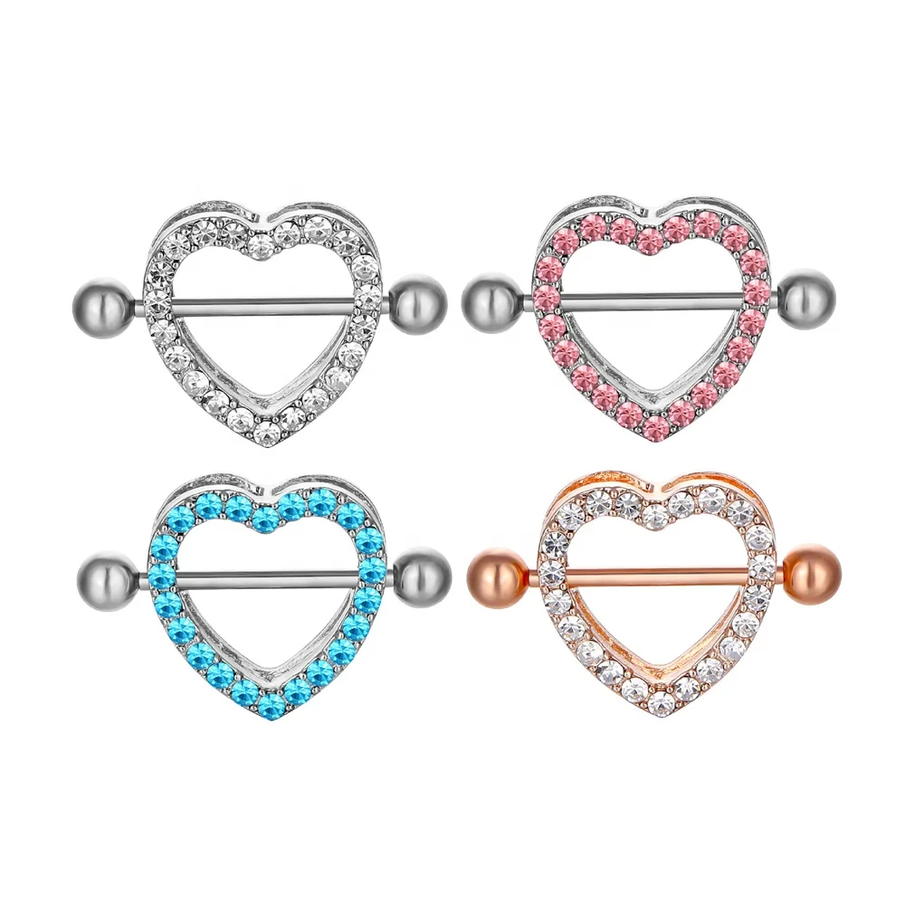 High Quality Body Piercing Jewelry Personalized Crystal Nipple Rings  Fashion Cool Double Heart Shaped Nipple Rings - Buy Piercing Body  Jewerly,Heart Shaped Nipple Ring,Stainless Steel Nipple Shield ...