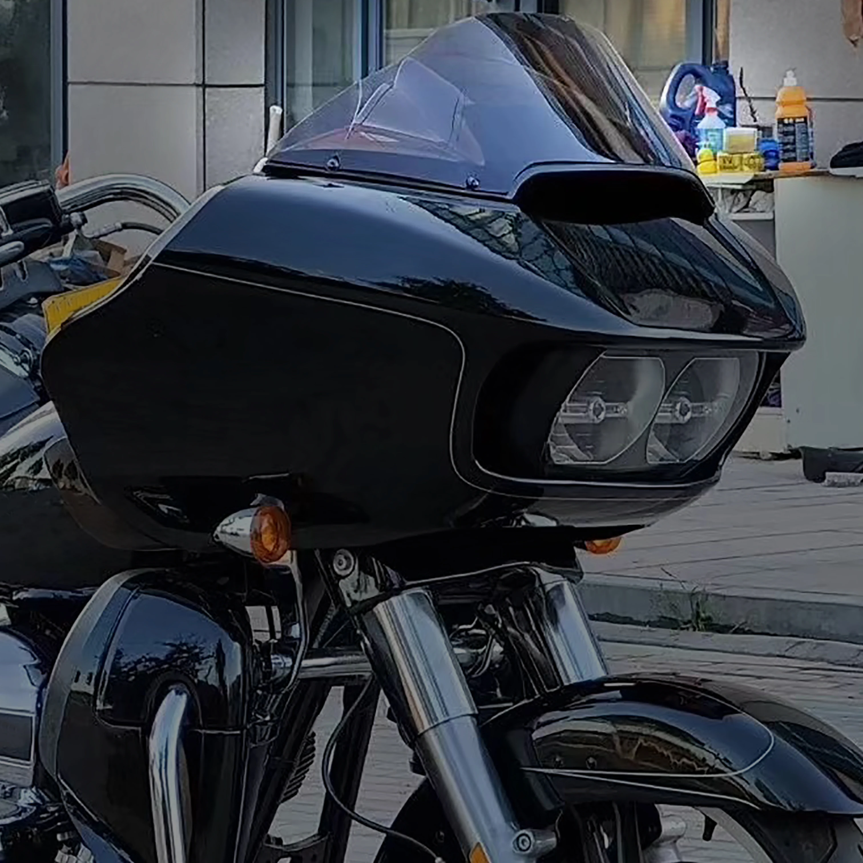 Motorcycle Wind Deflectors Windshield For Harley Davidson Cvo Road ...