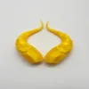 Casque doré avec cornes de diable - 11 cm - Adhésif 3M