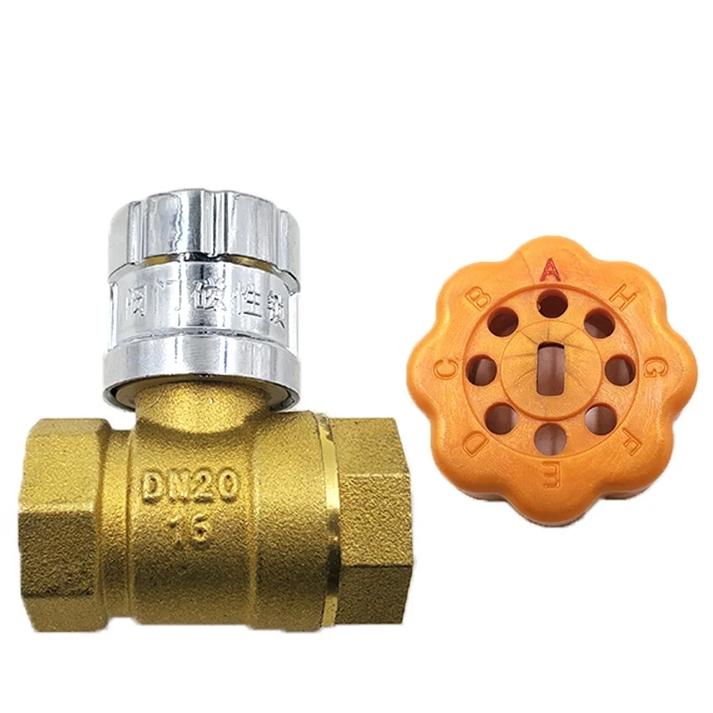 China Professional Supplier Durable Brass Magnetic Locking Ball Valve  High Pressure Female Threaded Water HA-1050 manufacture