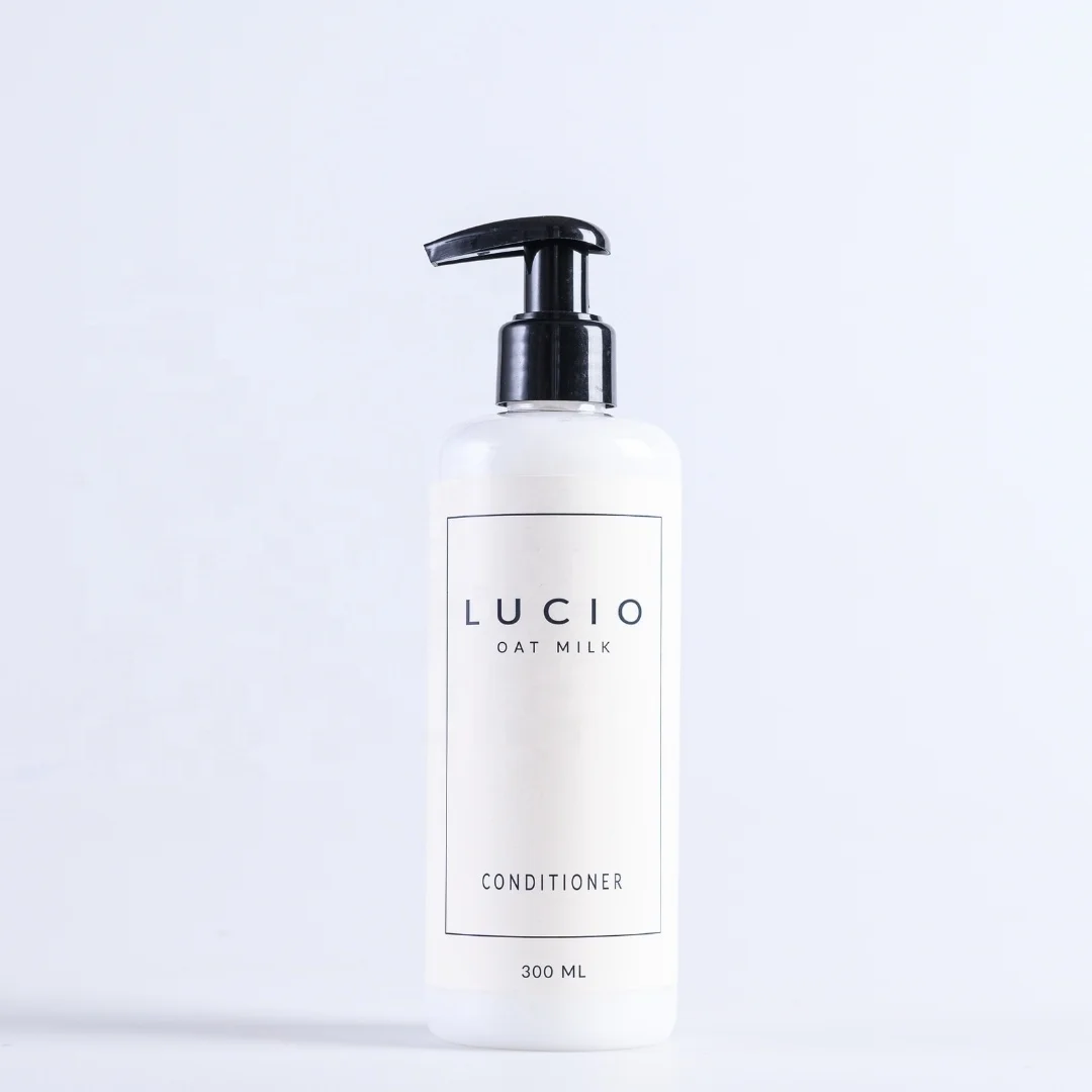 Cheap Wholesale Prices for Hotel Use Hair Conditioner, Elegant Lucio Cosmetics Collection, 300ml Bottle Pump, Oat Milk Scented