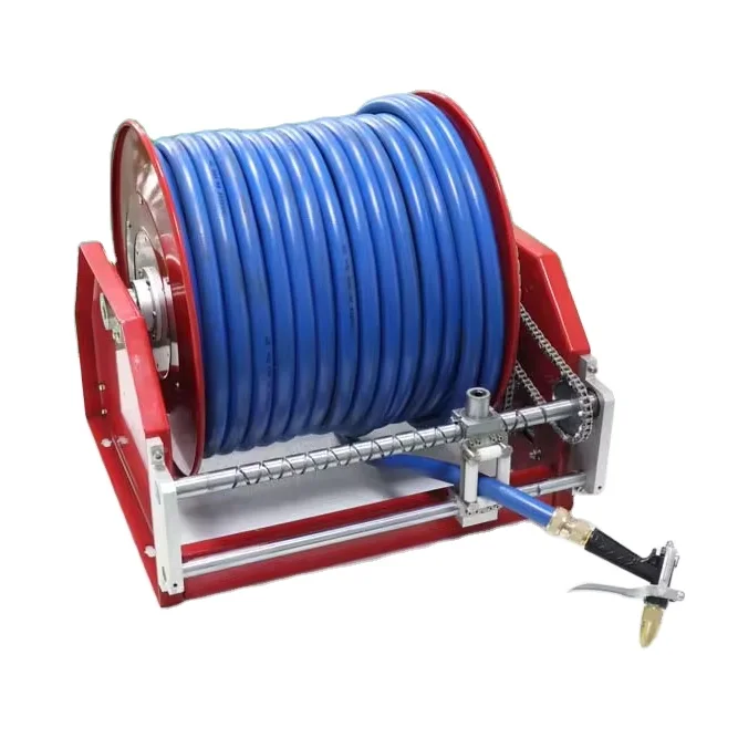 Auto Rewind Retractable 25mm 50mm Motorized Diesel Fuel Hose Reel With