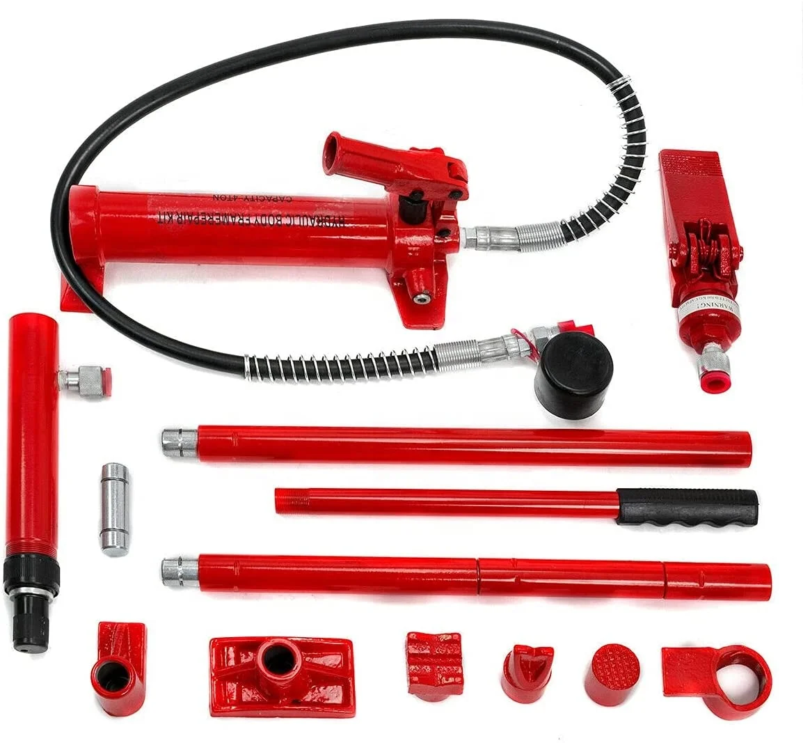 10 Ton Hydraulic Porta Power Body Frame Repair Kits Auto Shop Tool Lift