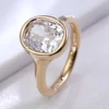 14K solid gold lab diamond ring